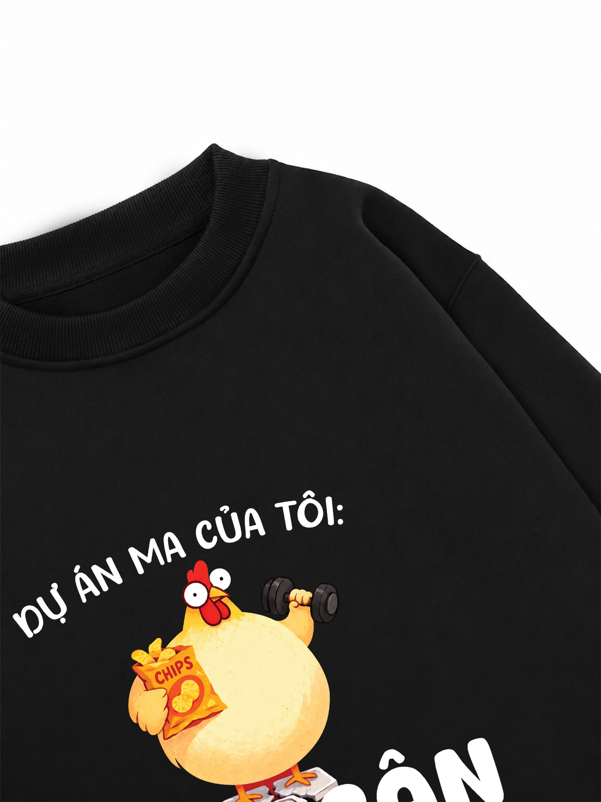 Áo Sweater Nỉ Hai Da Dự Án Ma Của Tôi Giảm Cân