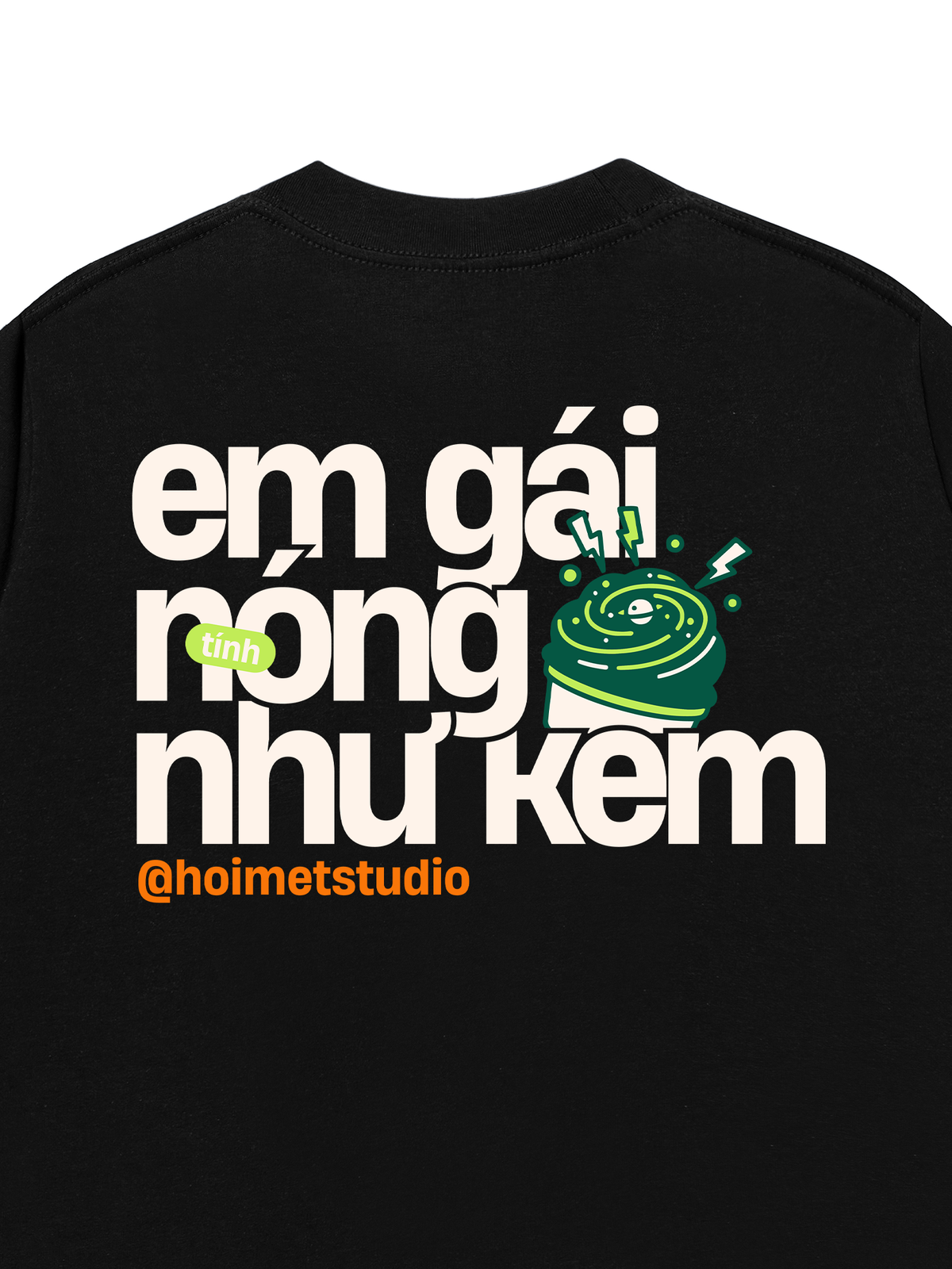 Áo Thun Relaxed Fit Em Gái Tính Nóng Như Kem