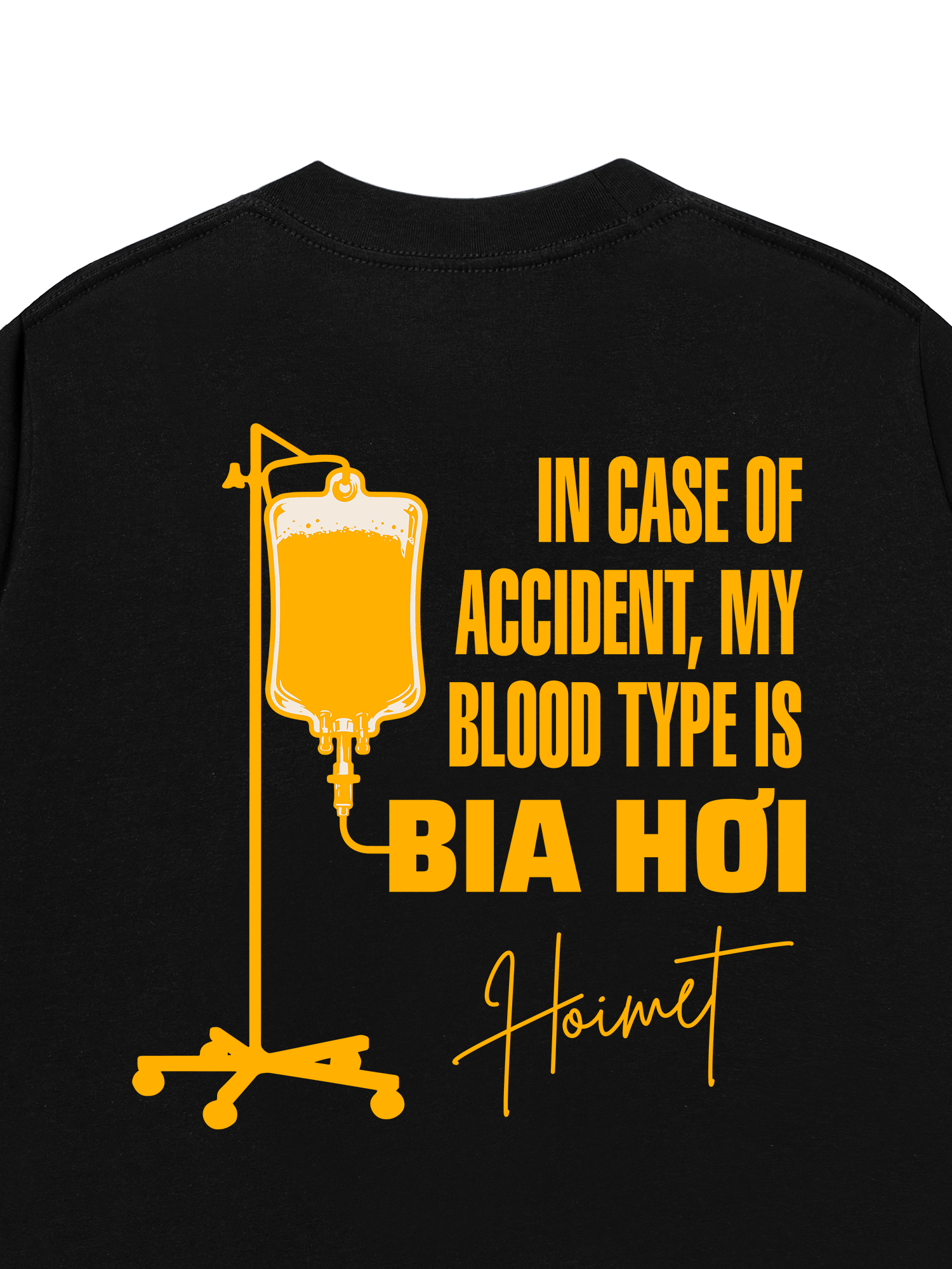 Áo Thun Relaxed Fit Blood Type Is Bia Hơi