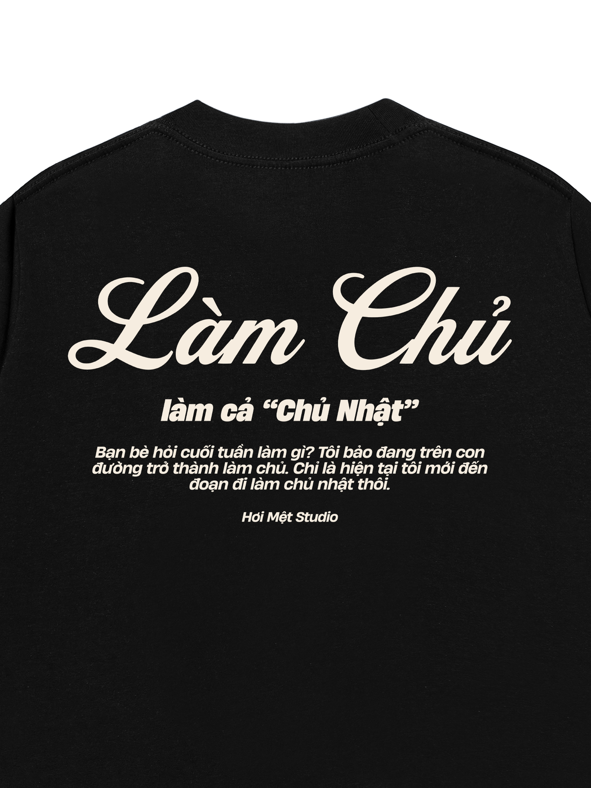 Áo Thun Relaxed Fit Làm Cả Chủ Nhật