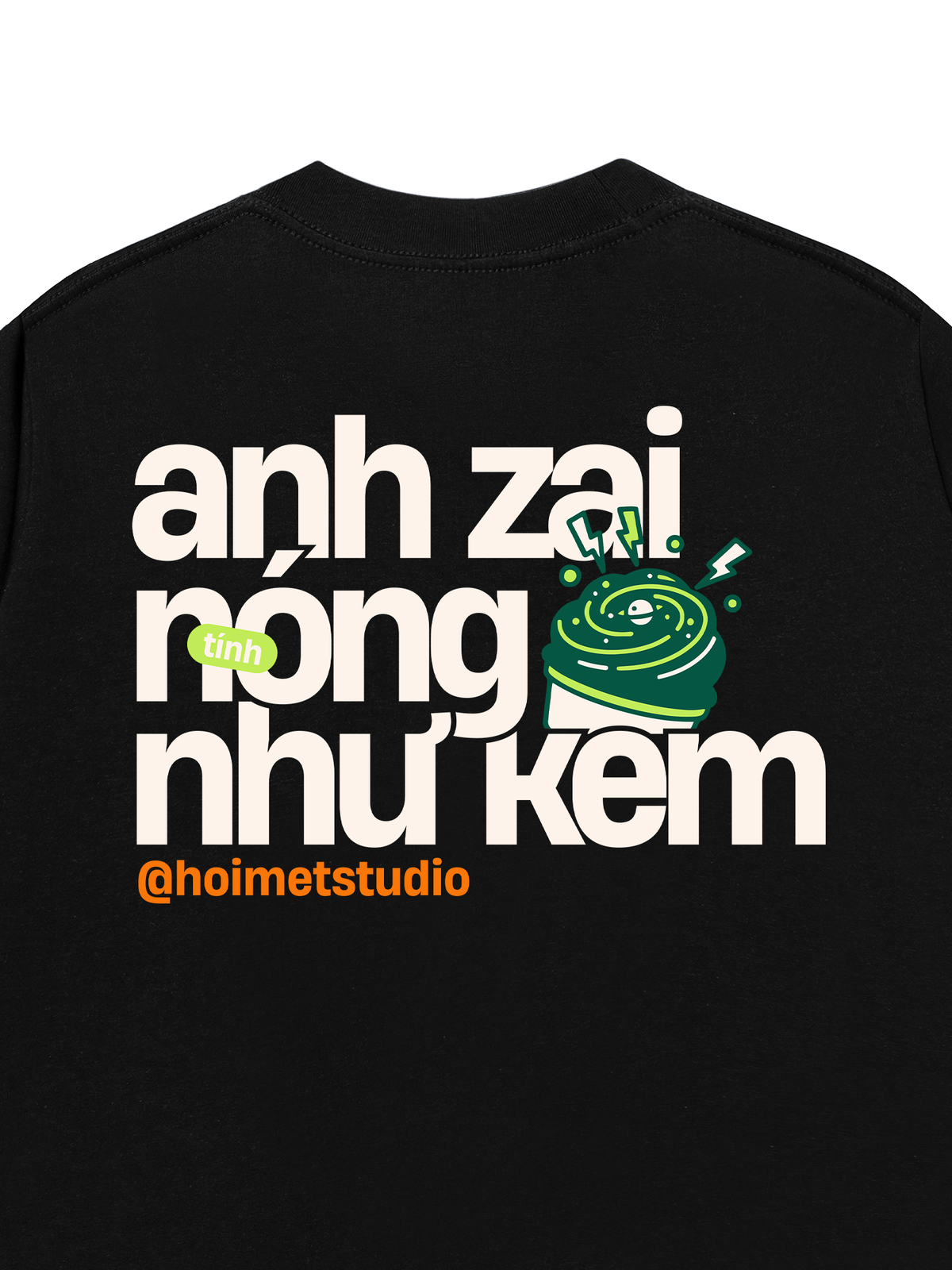 Áo Thun Relaxed Fit Anh Zai Tính Nóng Như Kem