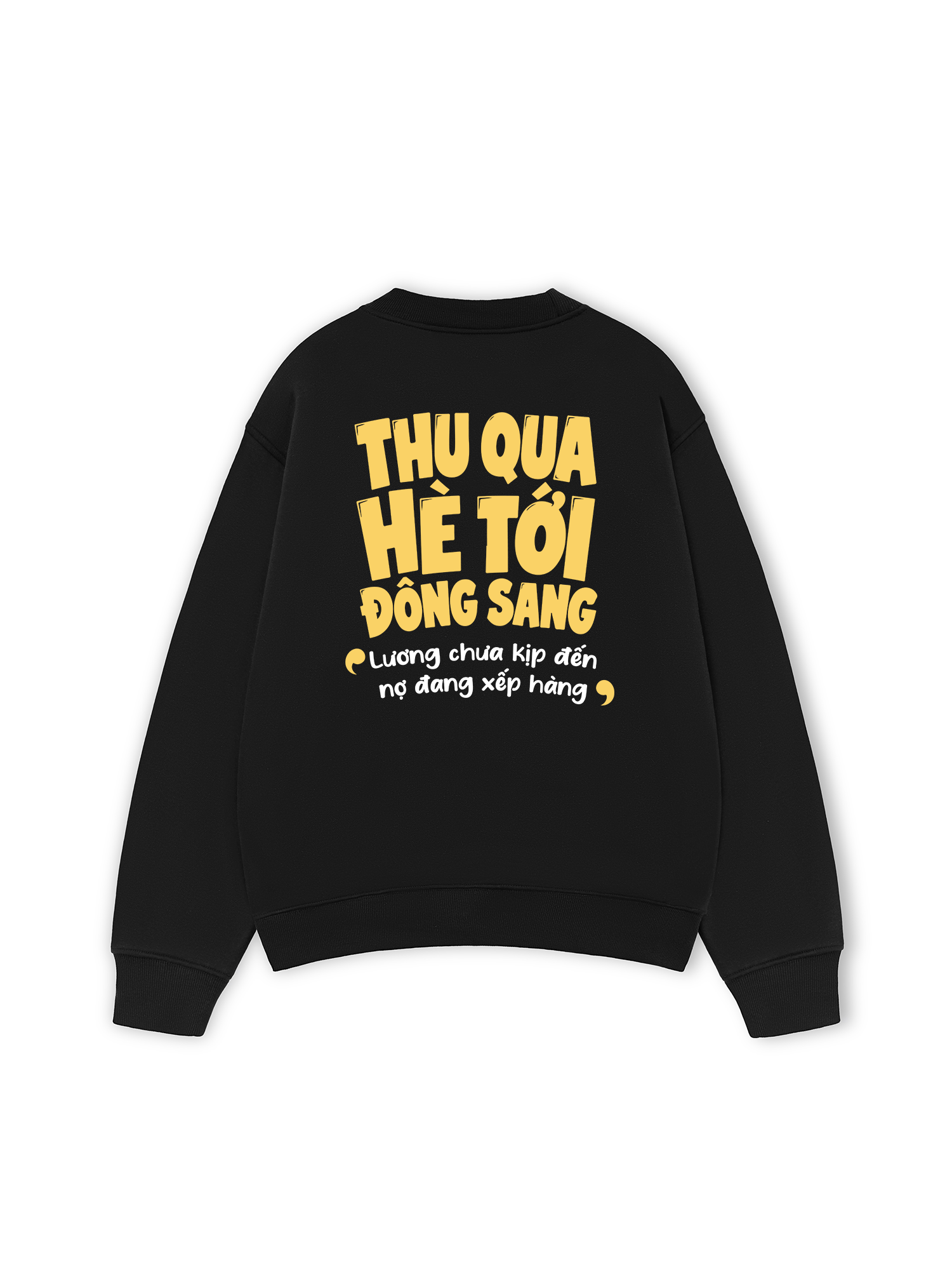 Áo Sweater Nỉ Hai Da Thu Qua Hè Tới Đông Sang