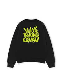 Áo Sweater Nỉ Hai Da Vui Vẻ Không Quạu