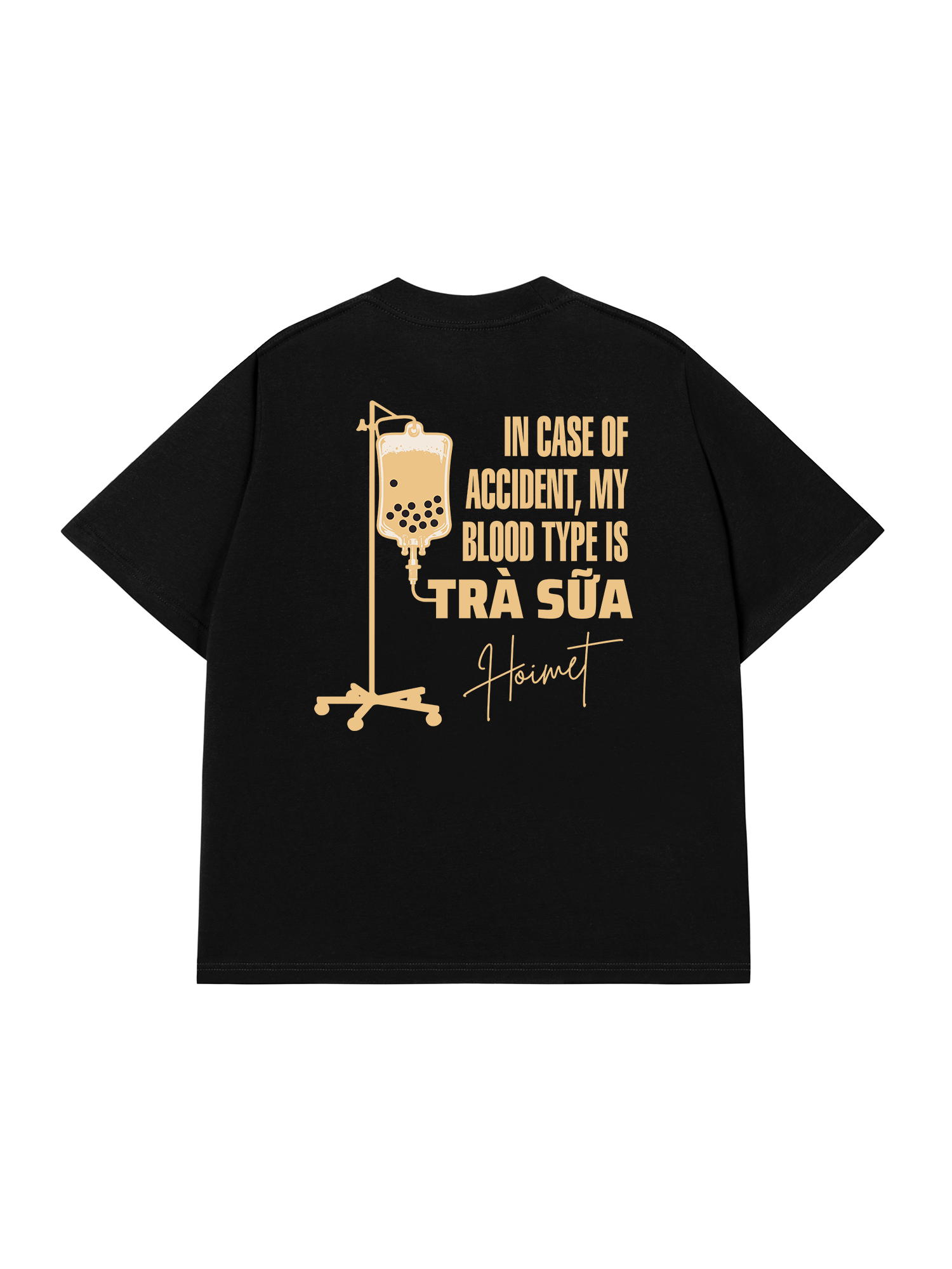 Áo Thun Relaxed Fit Blood Type Is Trà Sữa