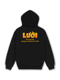 Áo Hoodie Nỉ Hai Da Lười