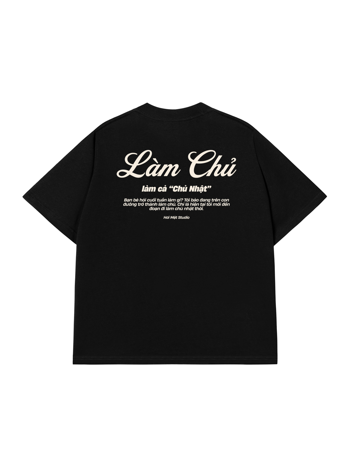 Áo Thun Relaxed Fit Làm Cả Chủ Nhật