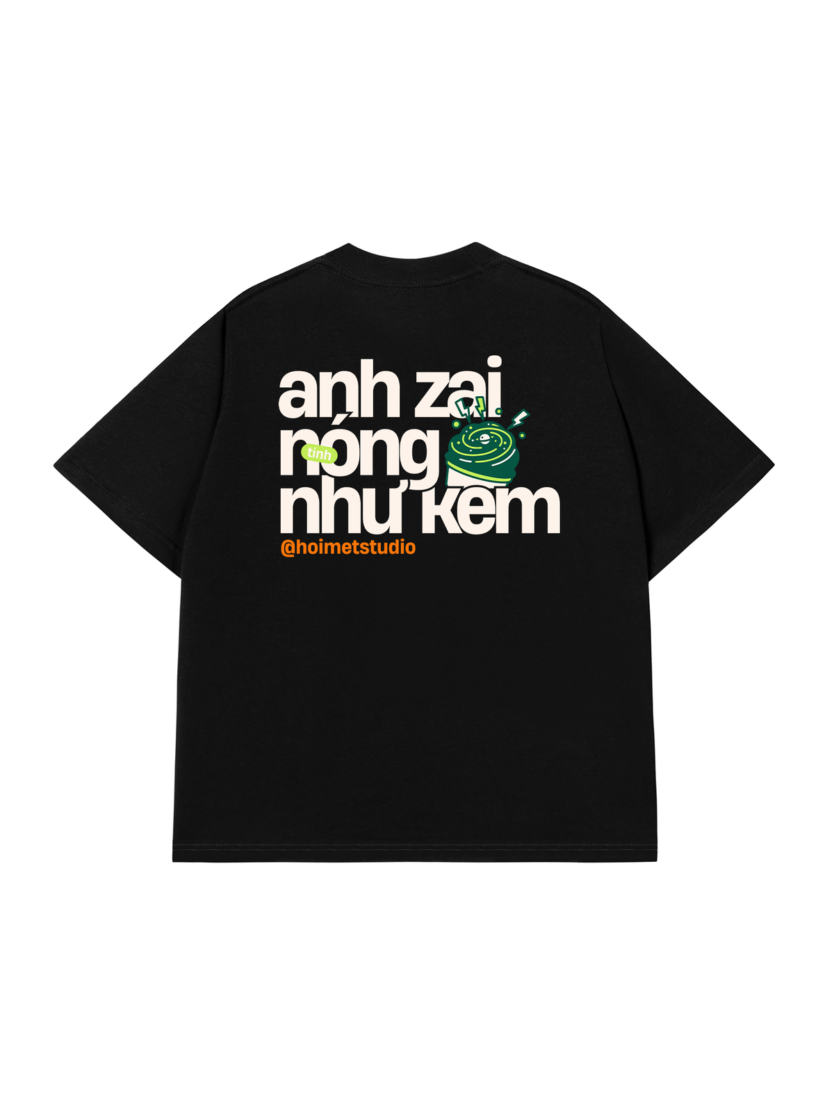 Áo Thun Relaxed Fit Anh Zai Tính Nóng Như Kem
