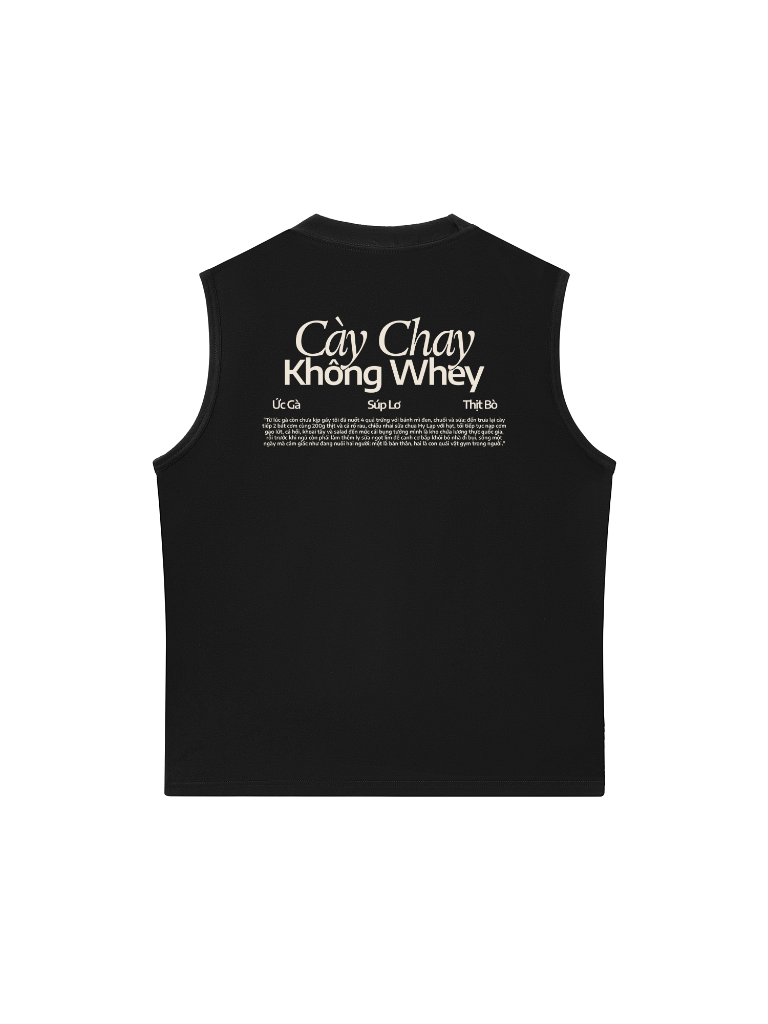 Áo Ba Lỗ Relaxed Fit Cày Chay Không Whey