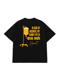 Áo Thun Relaxed Fit Blood Type Is Bia Hơi
