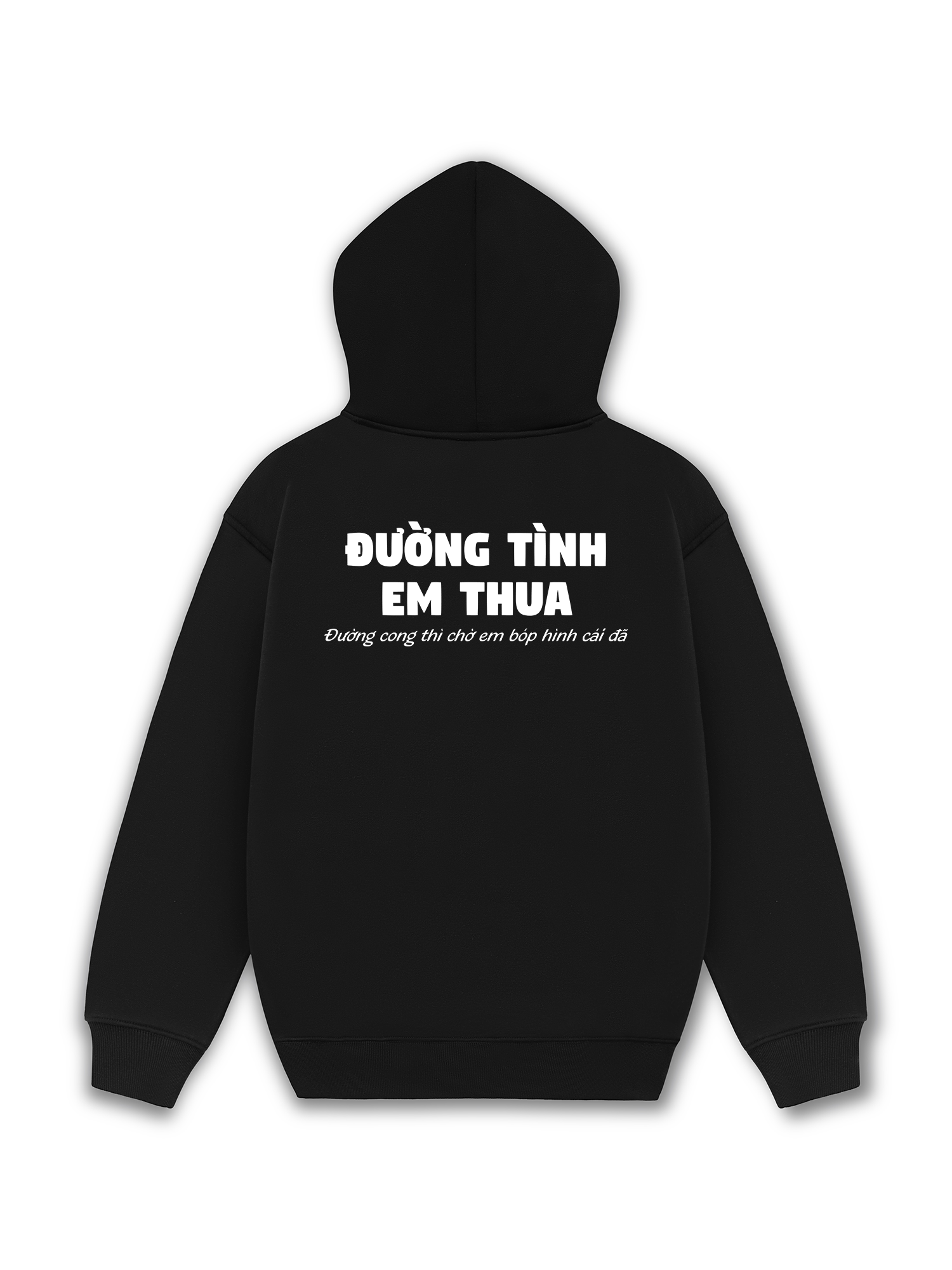Áo Hoodie Nỉ Hai Da Đường Tình Em Thua