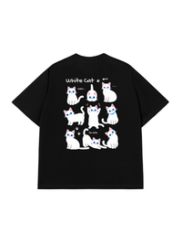 Áo Thun Relaxed Fit Cat Cute