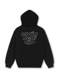 Áo Hoodie Nỉ Hai Da Muốn Nghỉ Tập Tạ