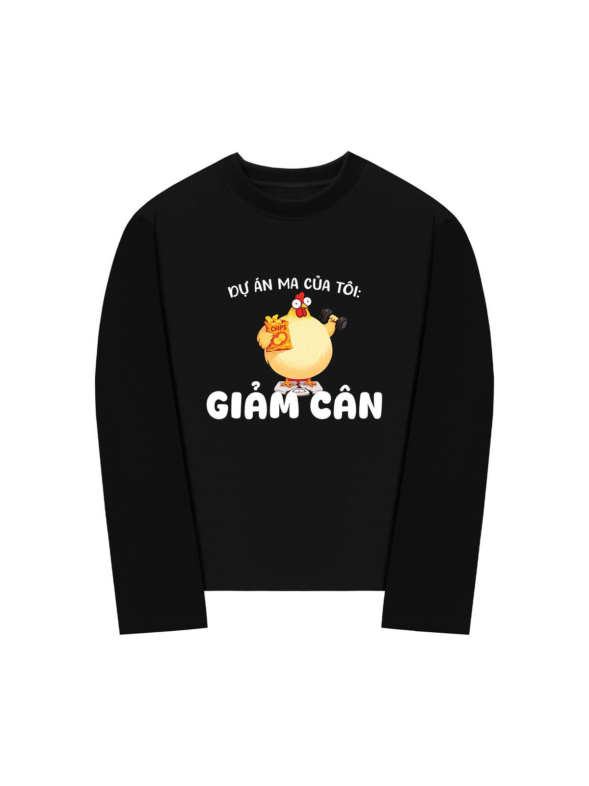 Áo Dài Tay Dự Án Ma Của Tôi Giảm Cân