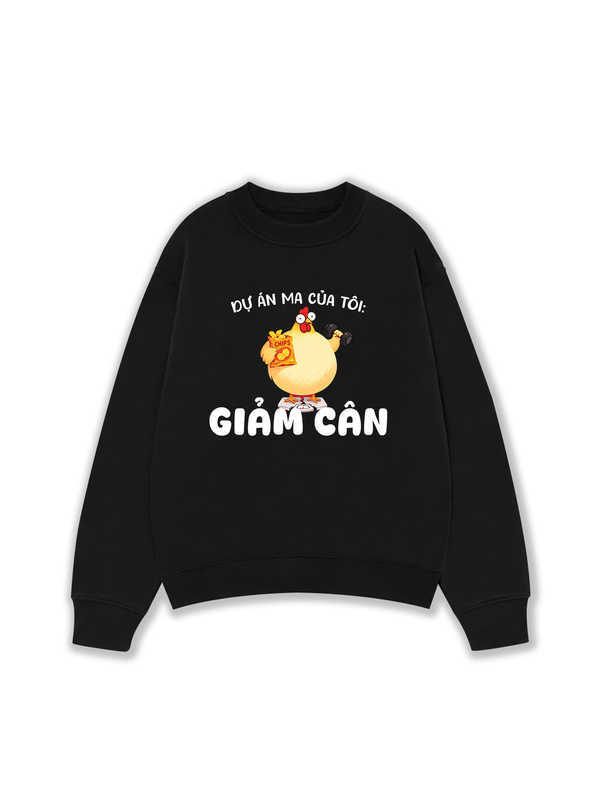 Áo Sweater Nỉ Hai Da Dự Án Ma Của Tôi Giảm Cân