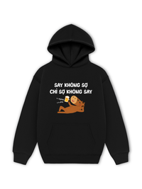 Áo Hoodie Nỉ Hai Da Say Không Sợ