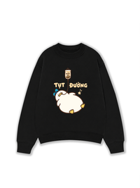 Áo Sweater Nỉ Hai Da Tụt Đường