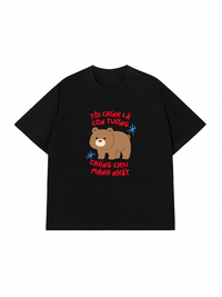 Áo Thun Relaxed Fit Con Tướng Chống Chịu