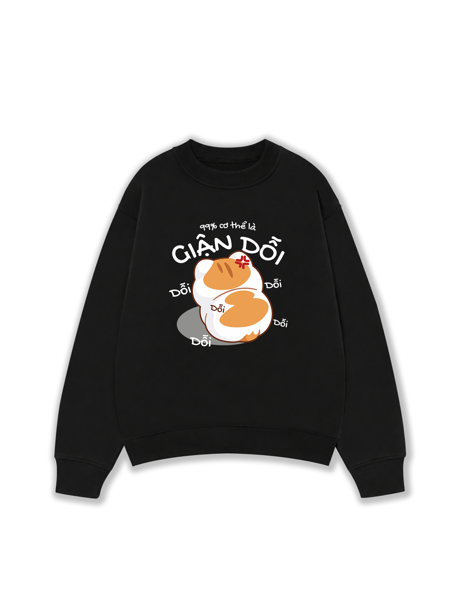 Áo Sweater Nỉ Hai Da 99% Cơ Thể Là Giận Dỗi