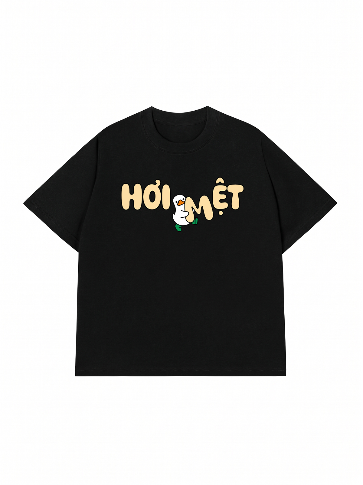 Áo Thun Relaxed Fit Vịt Hơi Mệt