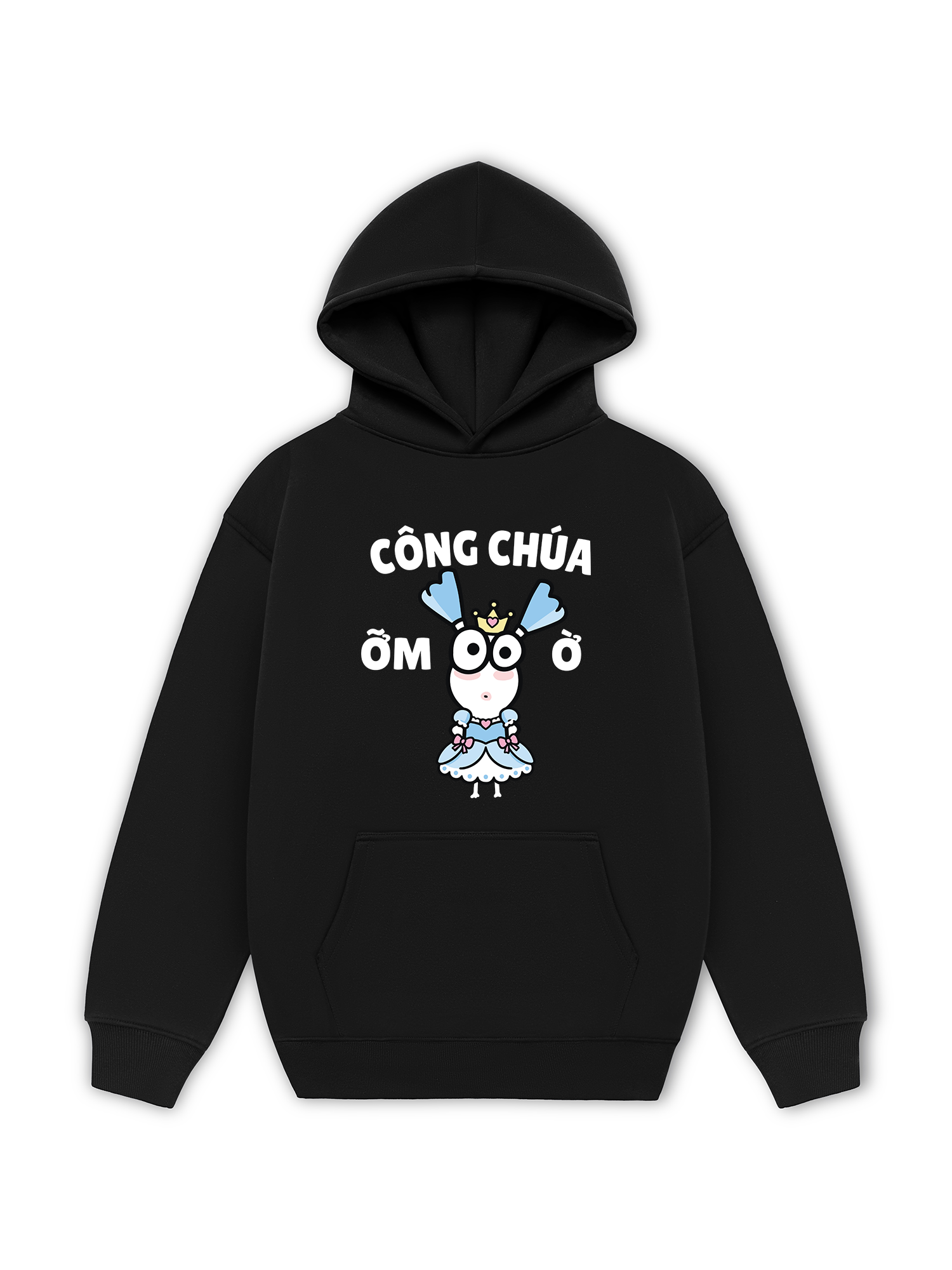 Áo Hoodie Nỉ Hai Da Công Chúa Ỡm Ờ