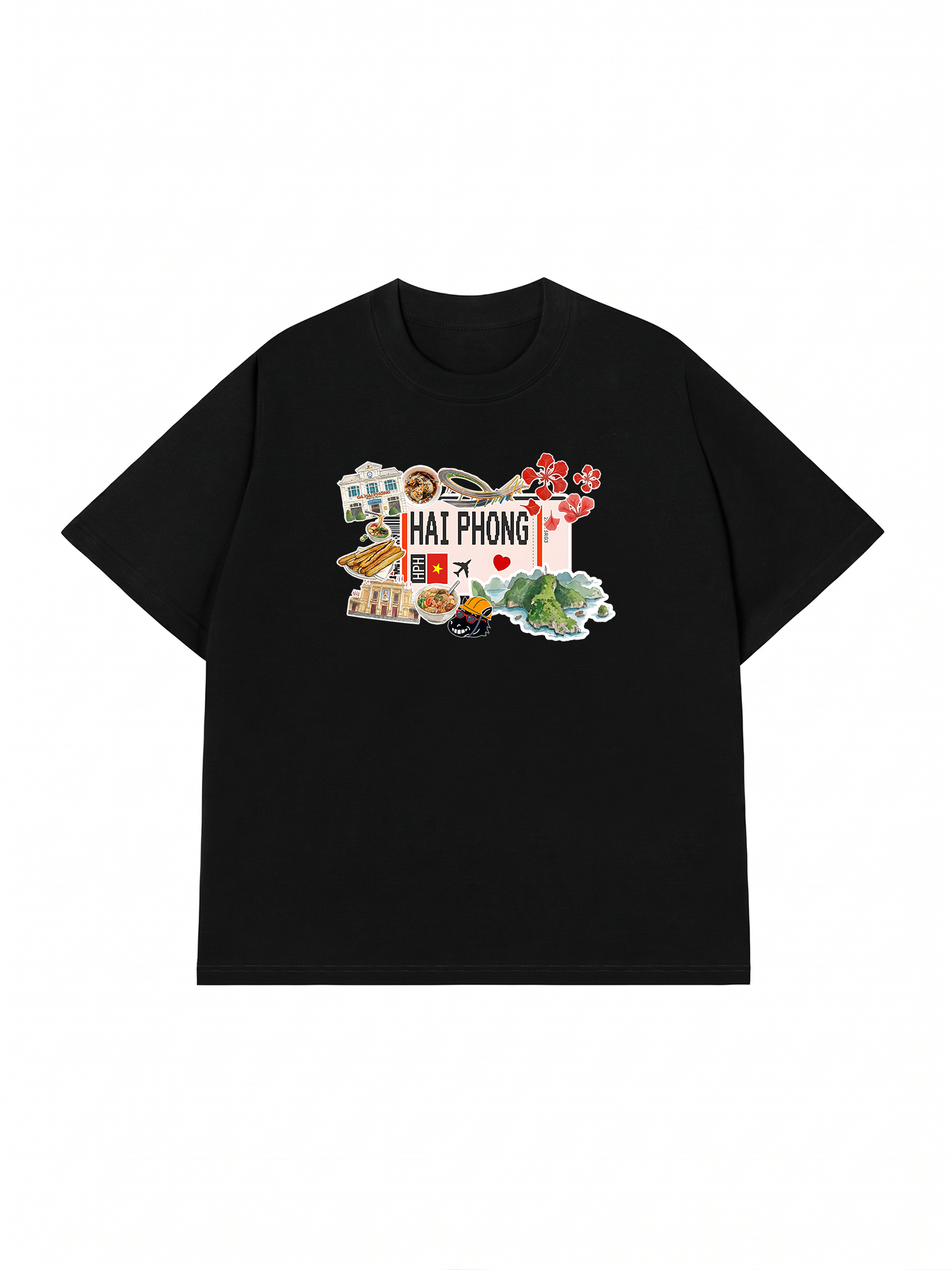 Áo Thun Relaxed Fit Du Lịch Hải Phòng