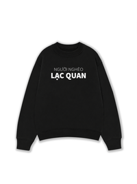 Áo Sweater Nỉ Hai Da Người Nghèo Lạc Quan