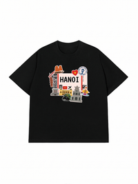 Áo Thun Relaxed Fit Du Lịch Hà Nội