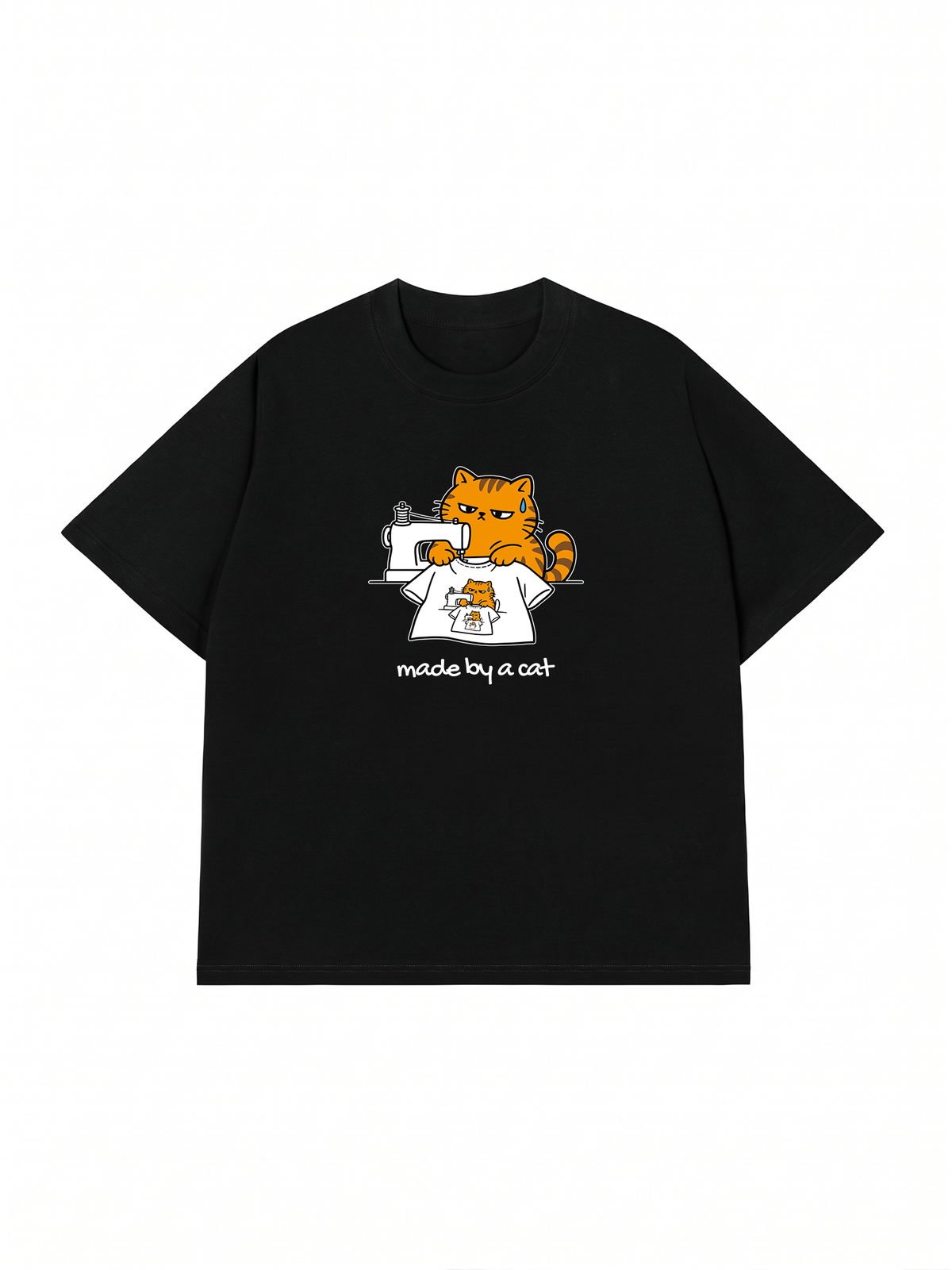 Áo Thun Relaxed Fit Made By A Cat