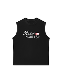 Áo Ba Lỗ Relaxed Fit Muốn Nghỉ Tập