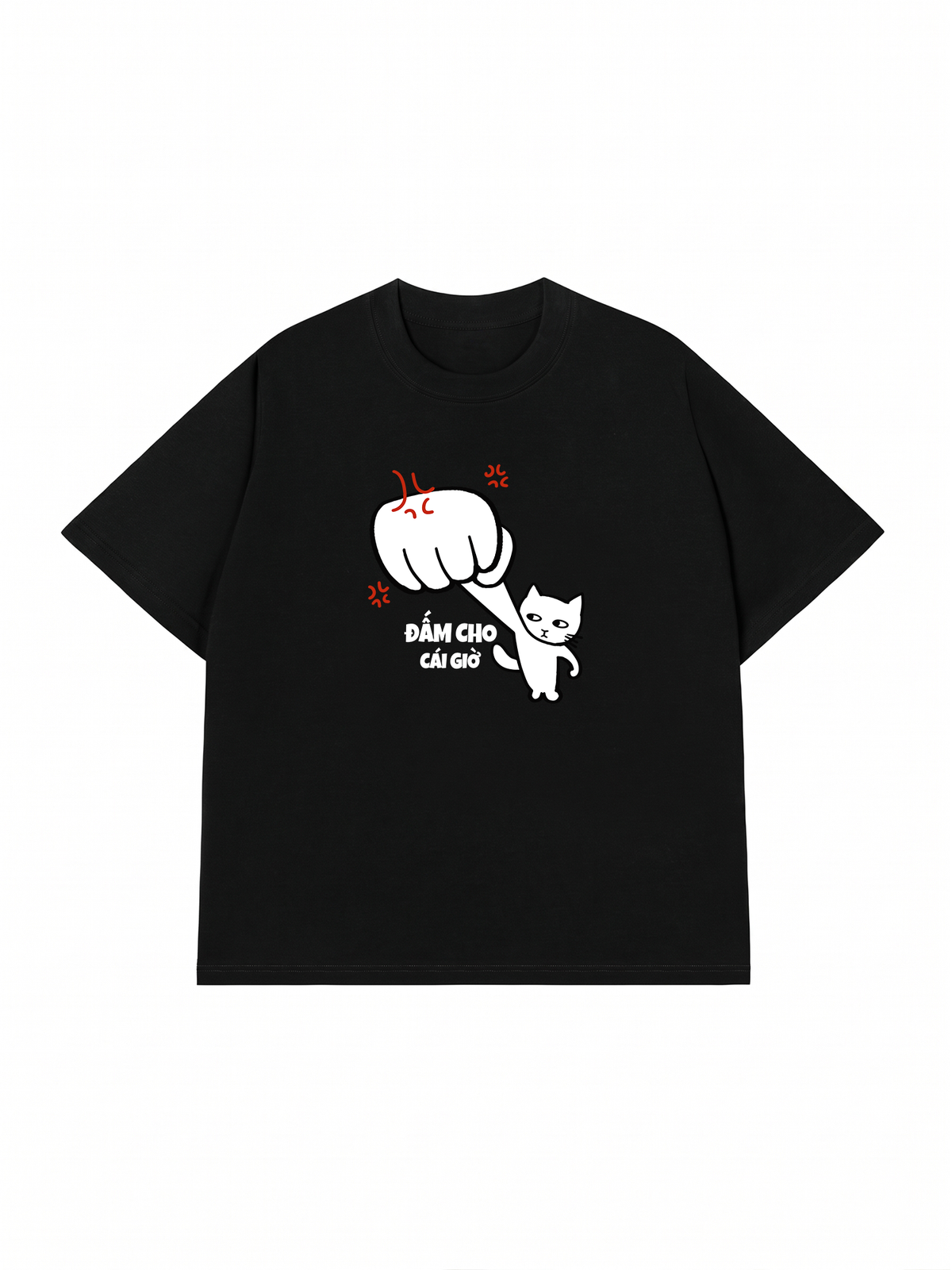 Áo Thun Relaxed Fit Đấm Cho Cái Giờ