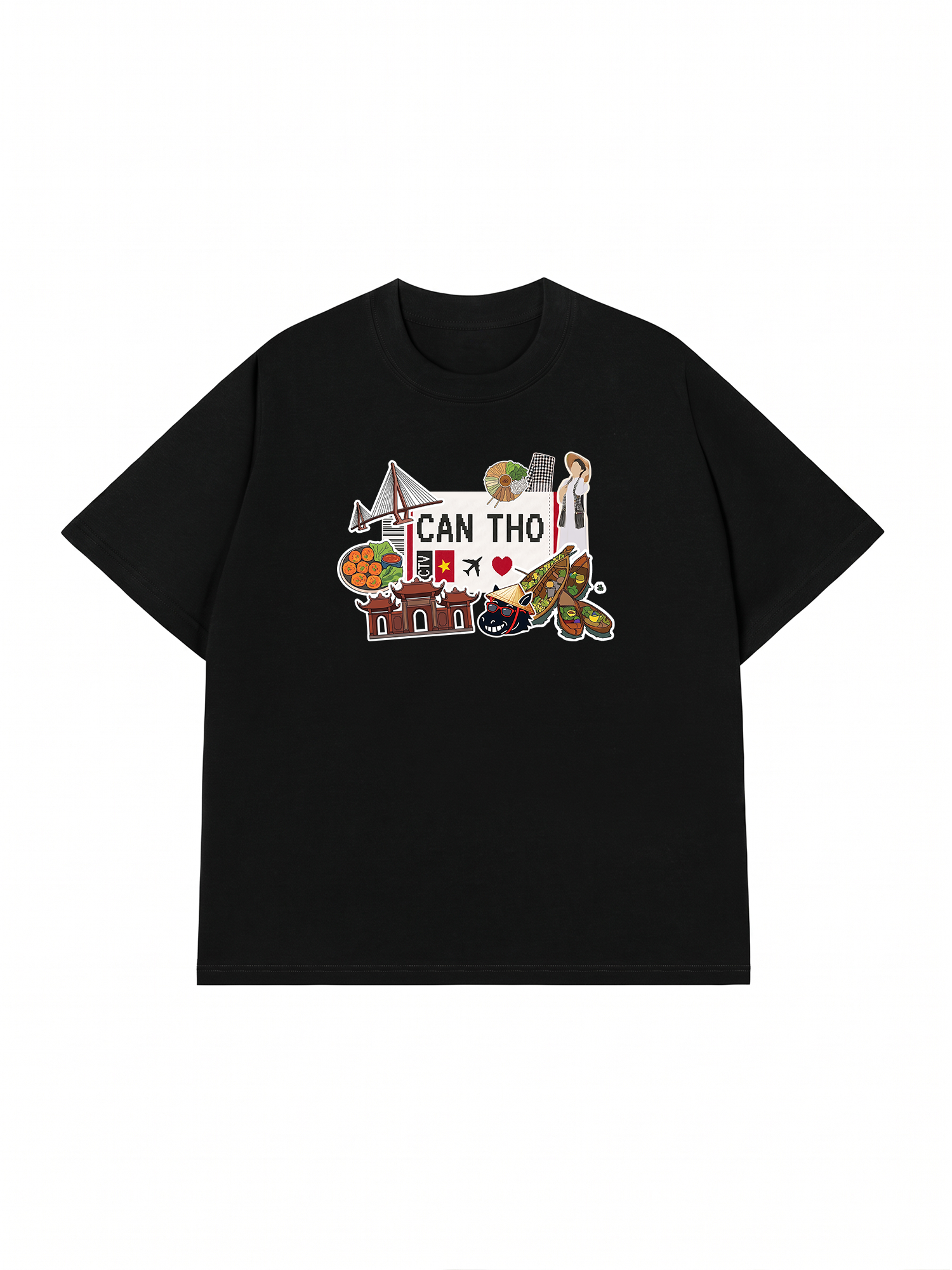 Áo Thun Relaxed Fit Du lịch Cần Thơ