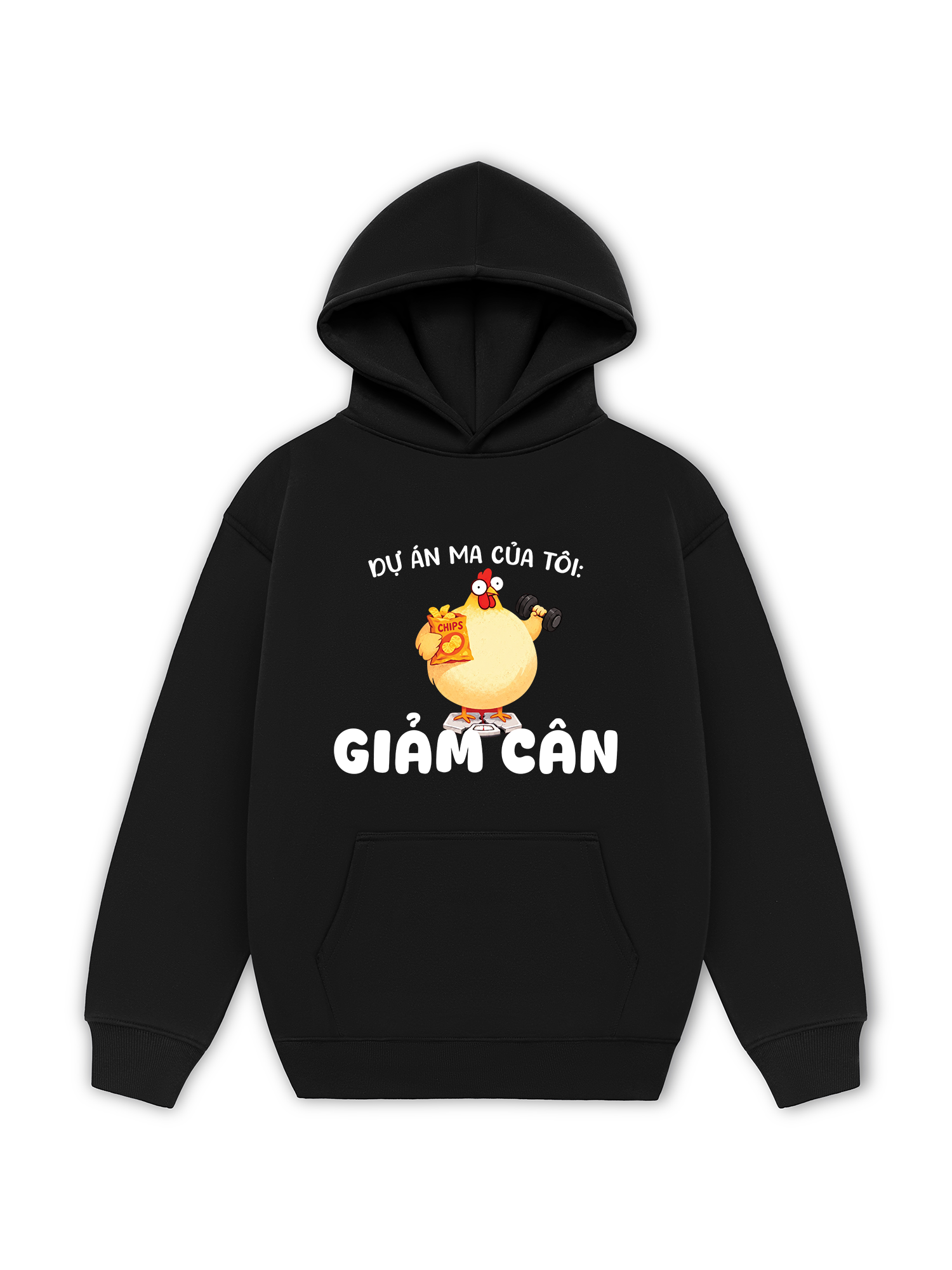 Áo Hoodie Nỉ Hai Da Dự Án Ma Của Tôi Giảm Cân