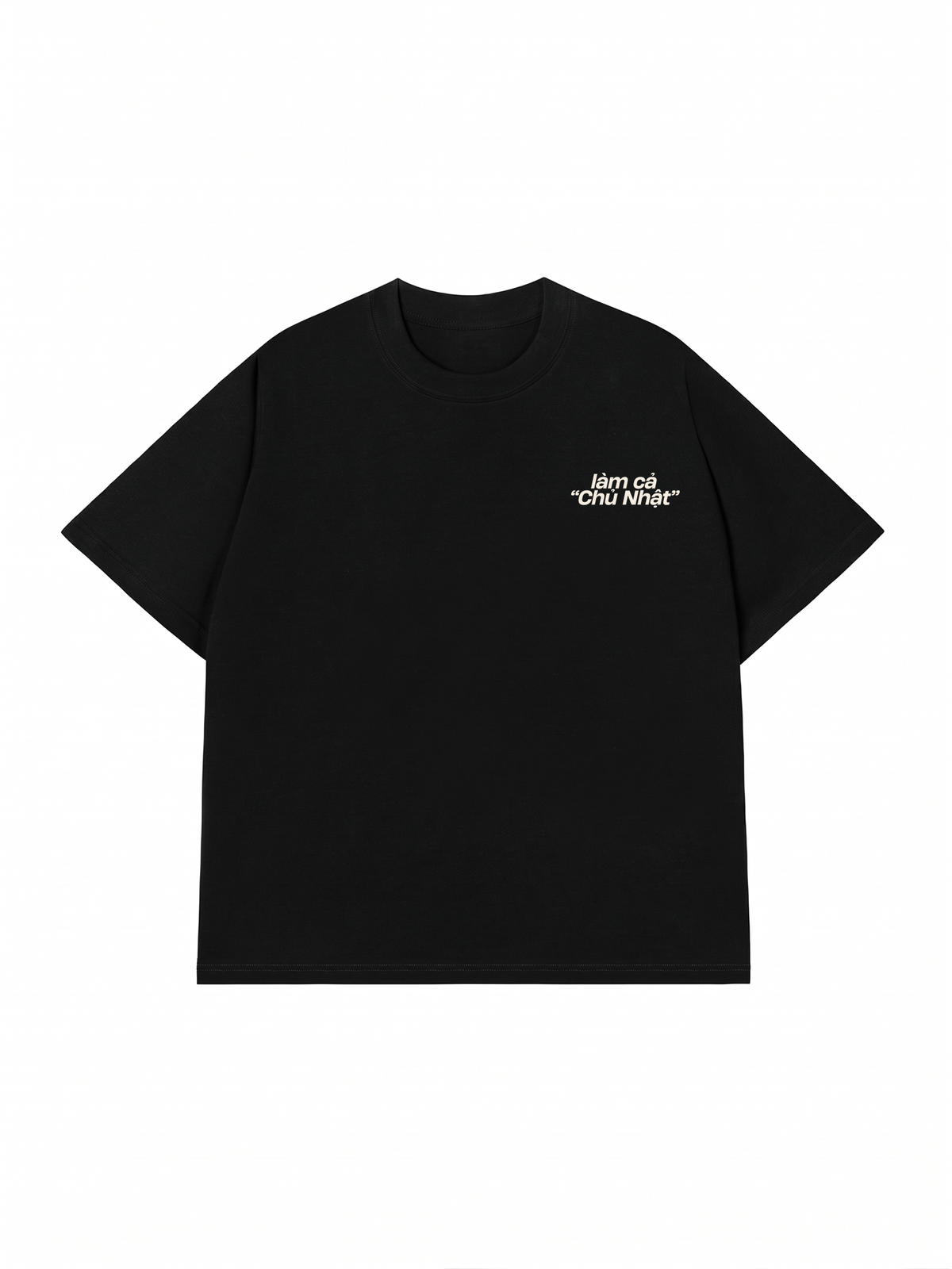 Áo Thun Relaxed Fit Làm Cả Chủ Nhật