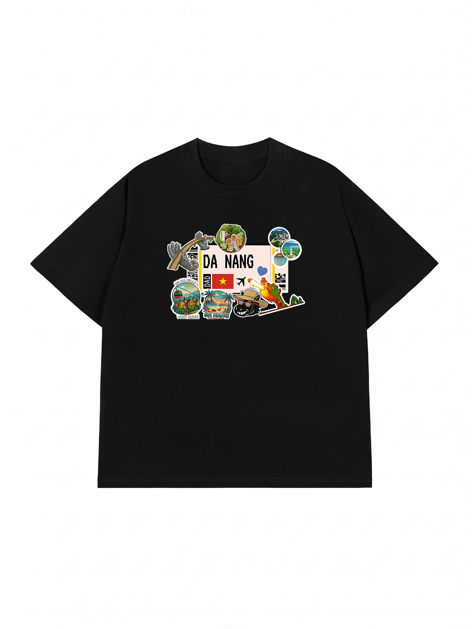 Áo Thun Relaxed Fit Du Lịch Đà Nẵng