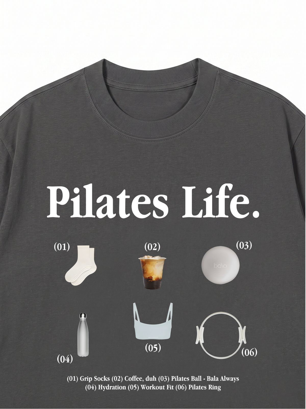 Áo Thun Relaxed Fit Pilates Life