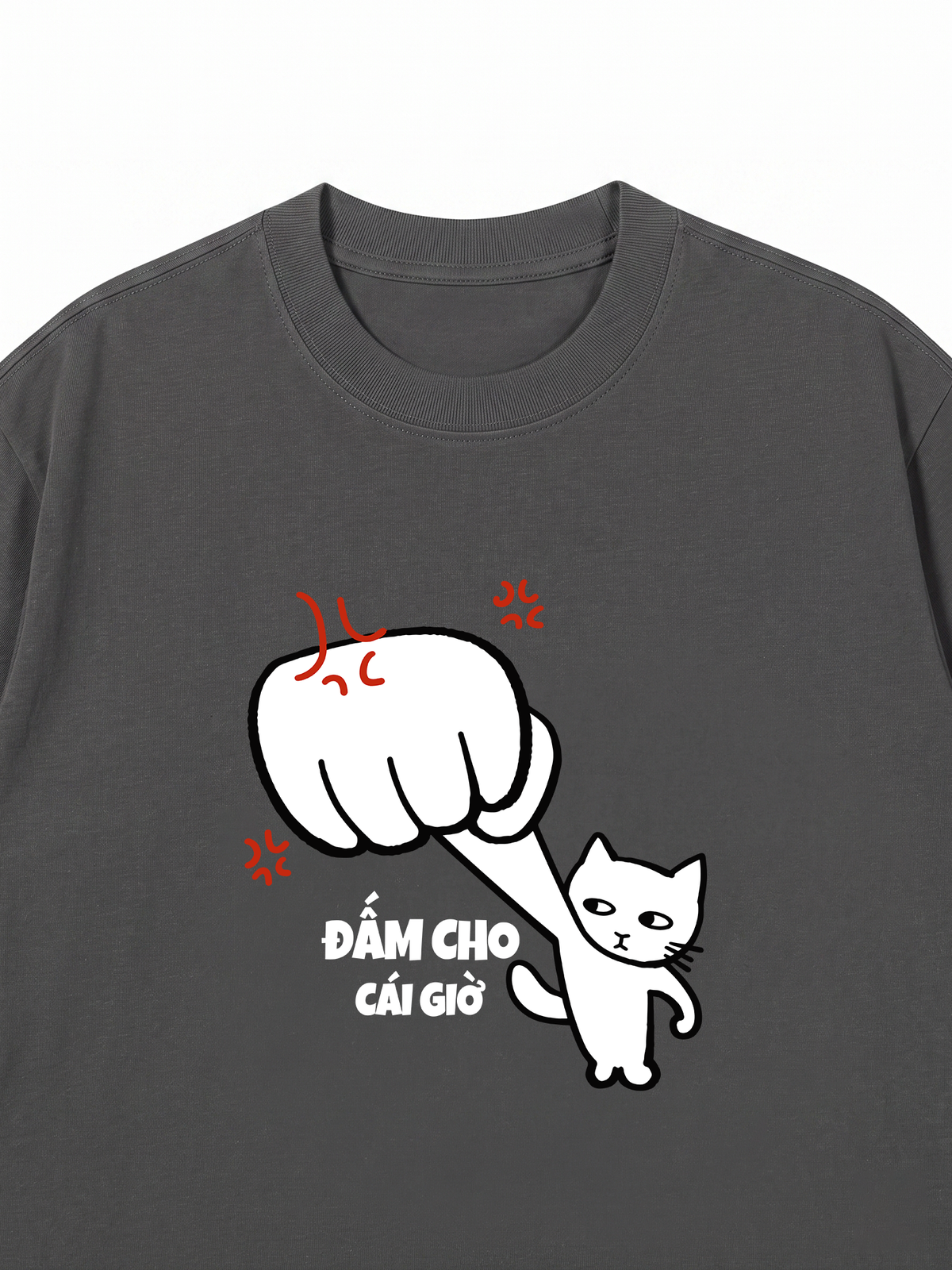 Áo Thun Relaxed Fit Đấm Cho Cái Giờ