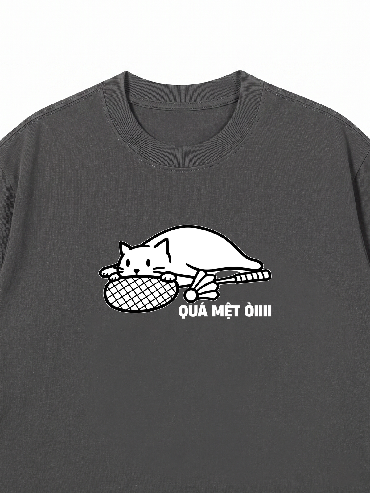 Áo Thun Relaxed Fit Quá Mệt Òiii