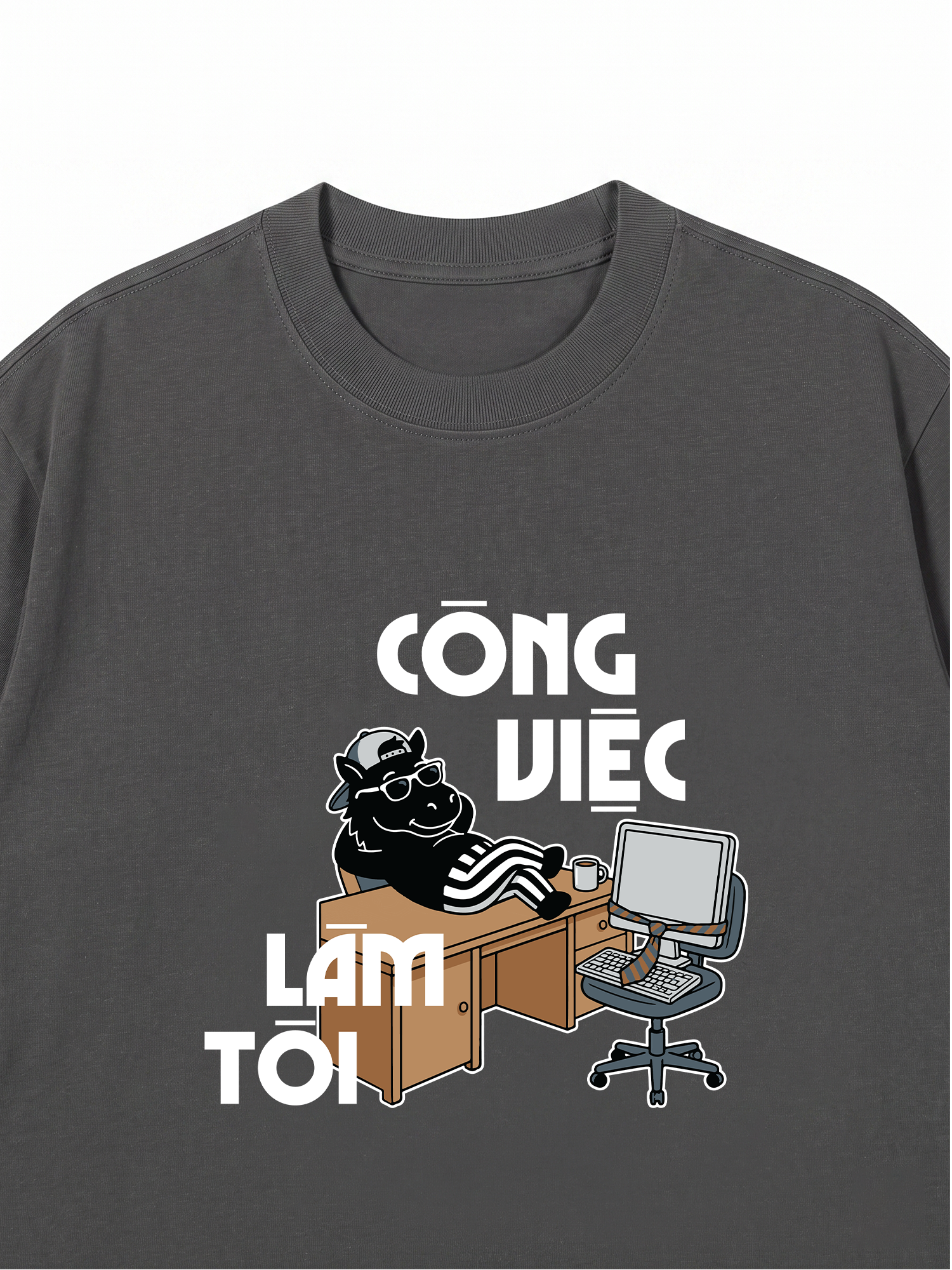 Áo Thun Relaxed Fit Công Việc Làm Tôi