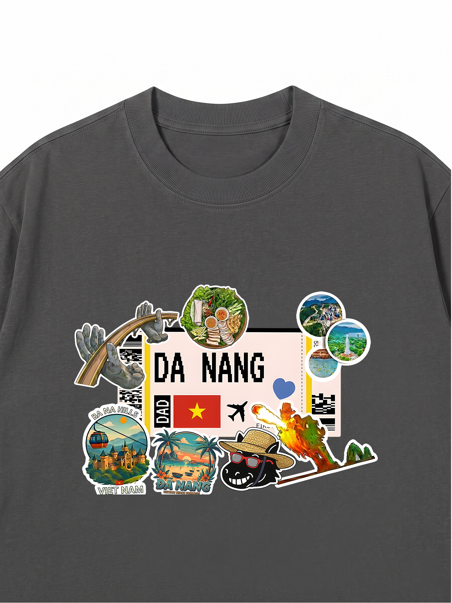 Áo Thun Relaxed Fit Du Lịch Đà Nẵng