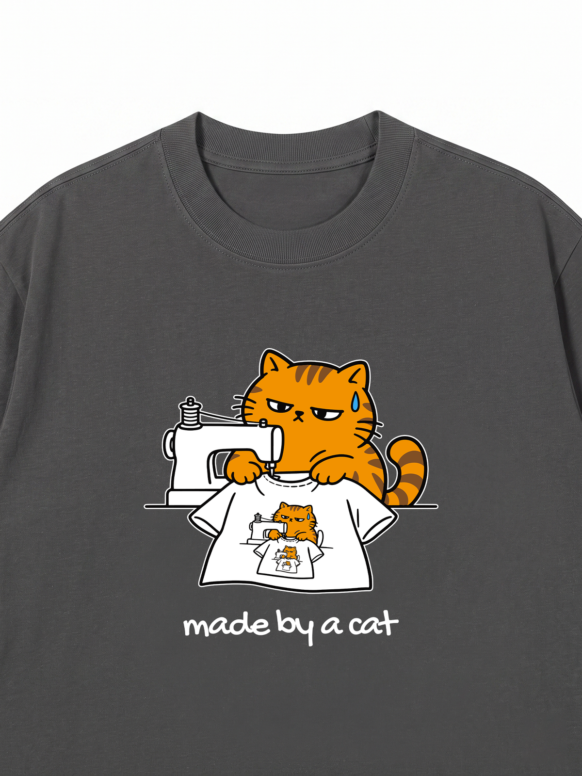 Áo Thun Relaxed Fit Made By A Cat