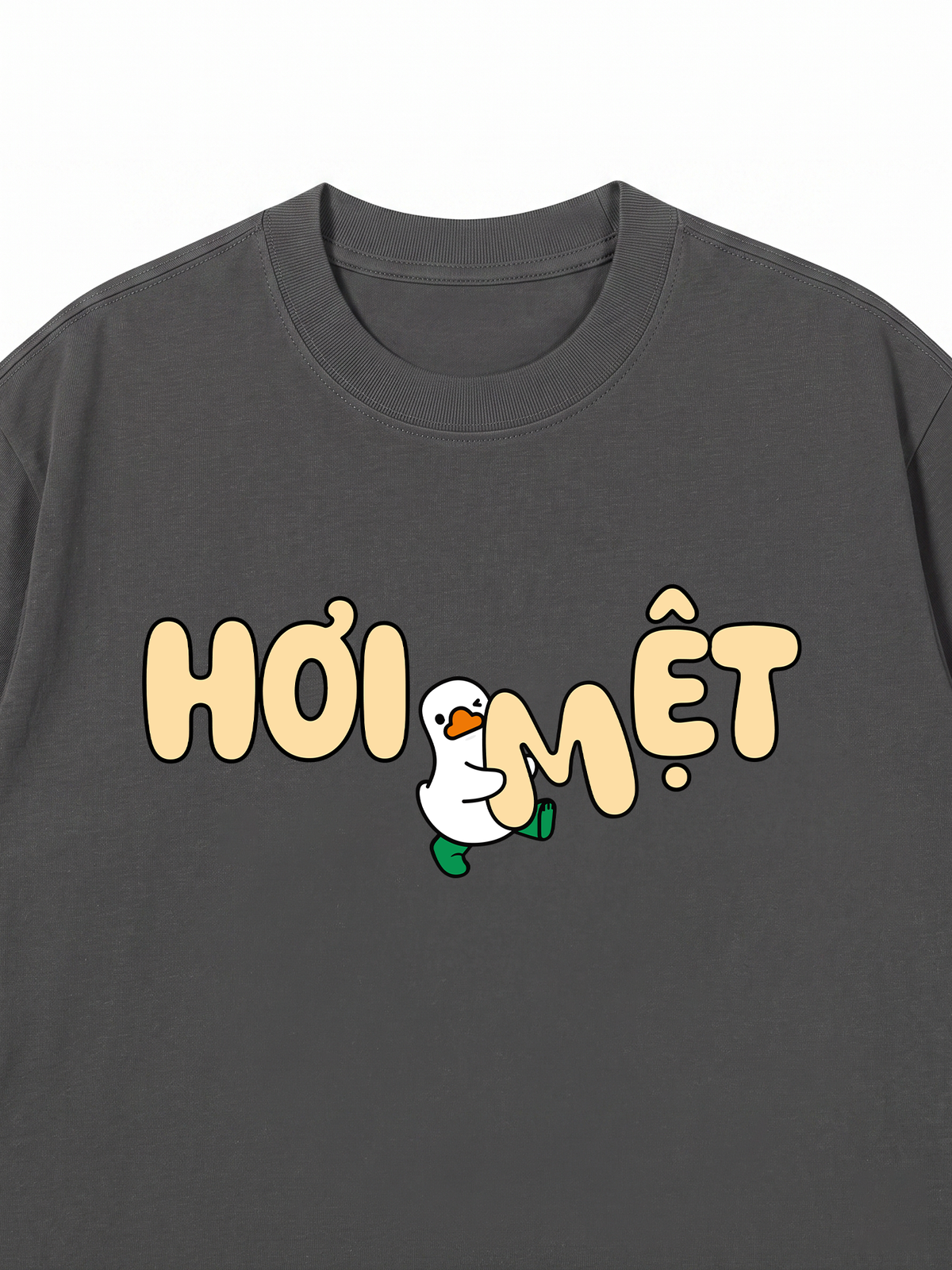 Áo Thun Relaxed Fit Vịt Hơi Mệt