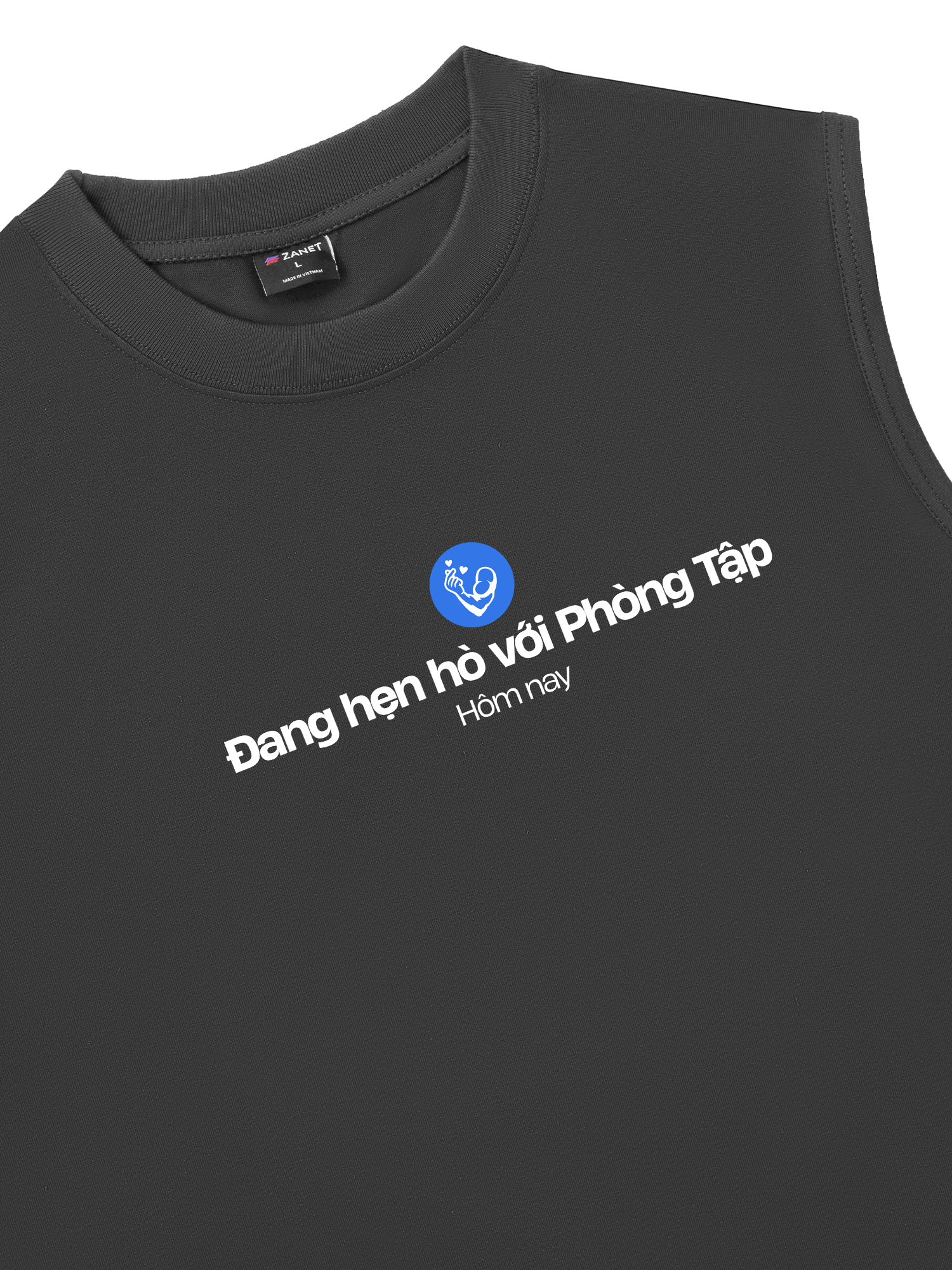 Áo Ba Lỗ Relaxed Fit Hẹn Hò Phòng Tập