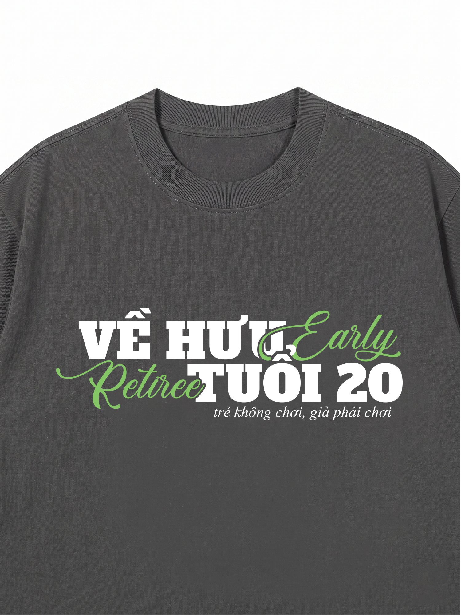 Áo Thun Relaxed Fit Về Hưu Tuổi 20