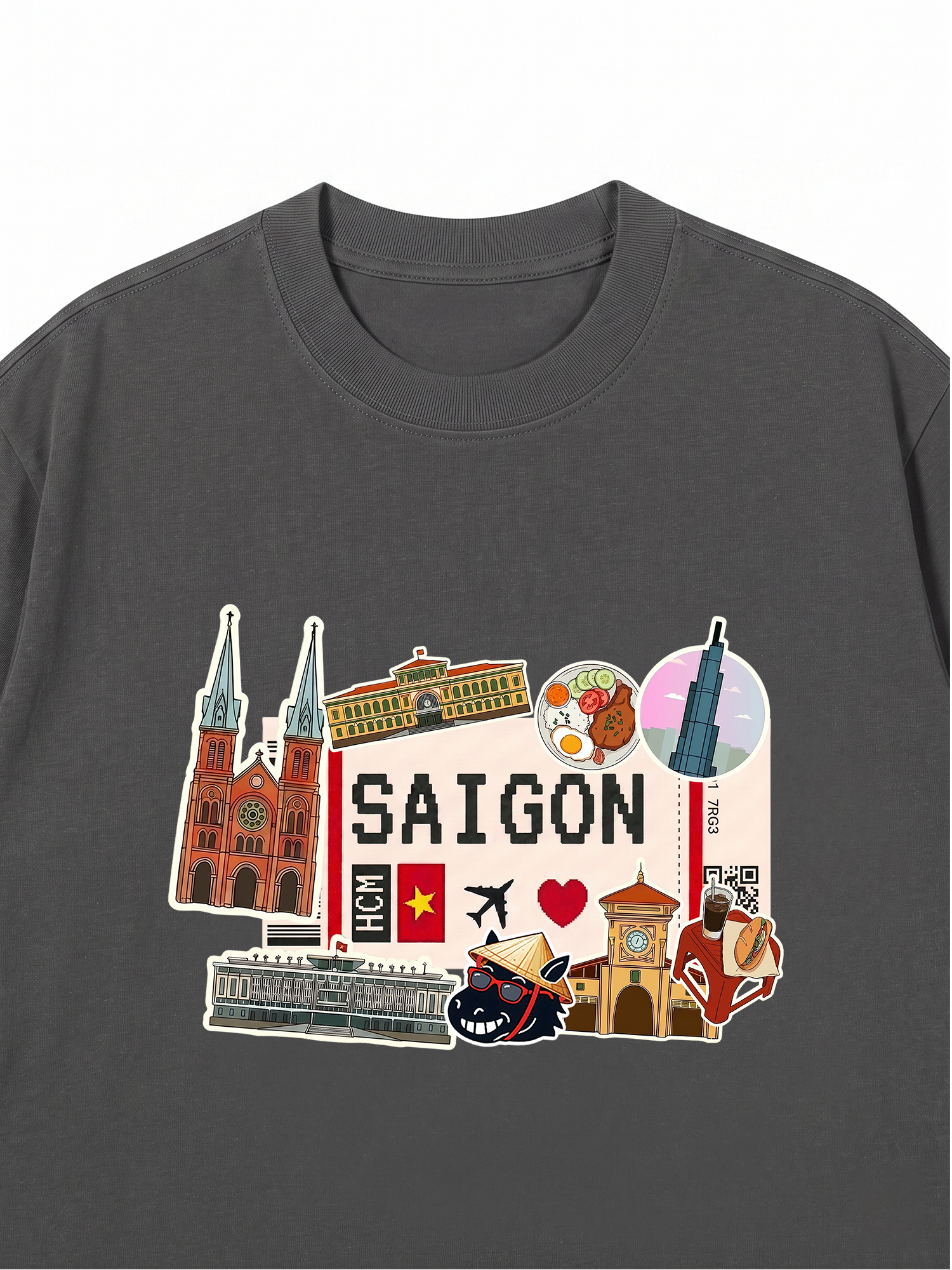 Áo Thun Relaxed Fit Du Lịch Sài Gòn