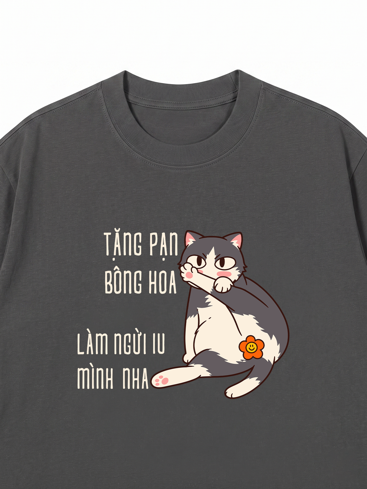 Áo Thun Relaxed Fit Tặng Bạn Bông Hoa