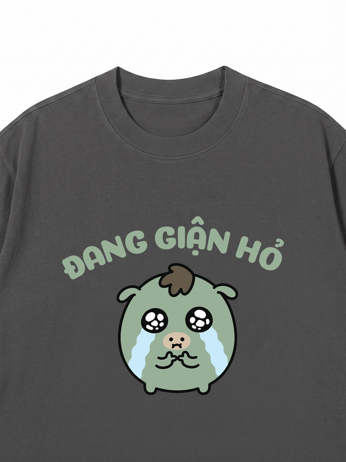 Áo Thun Relaxed Fit Đang Giận Hỏ