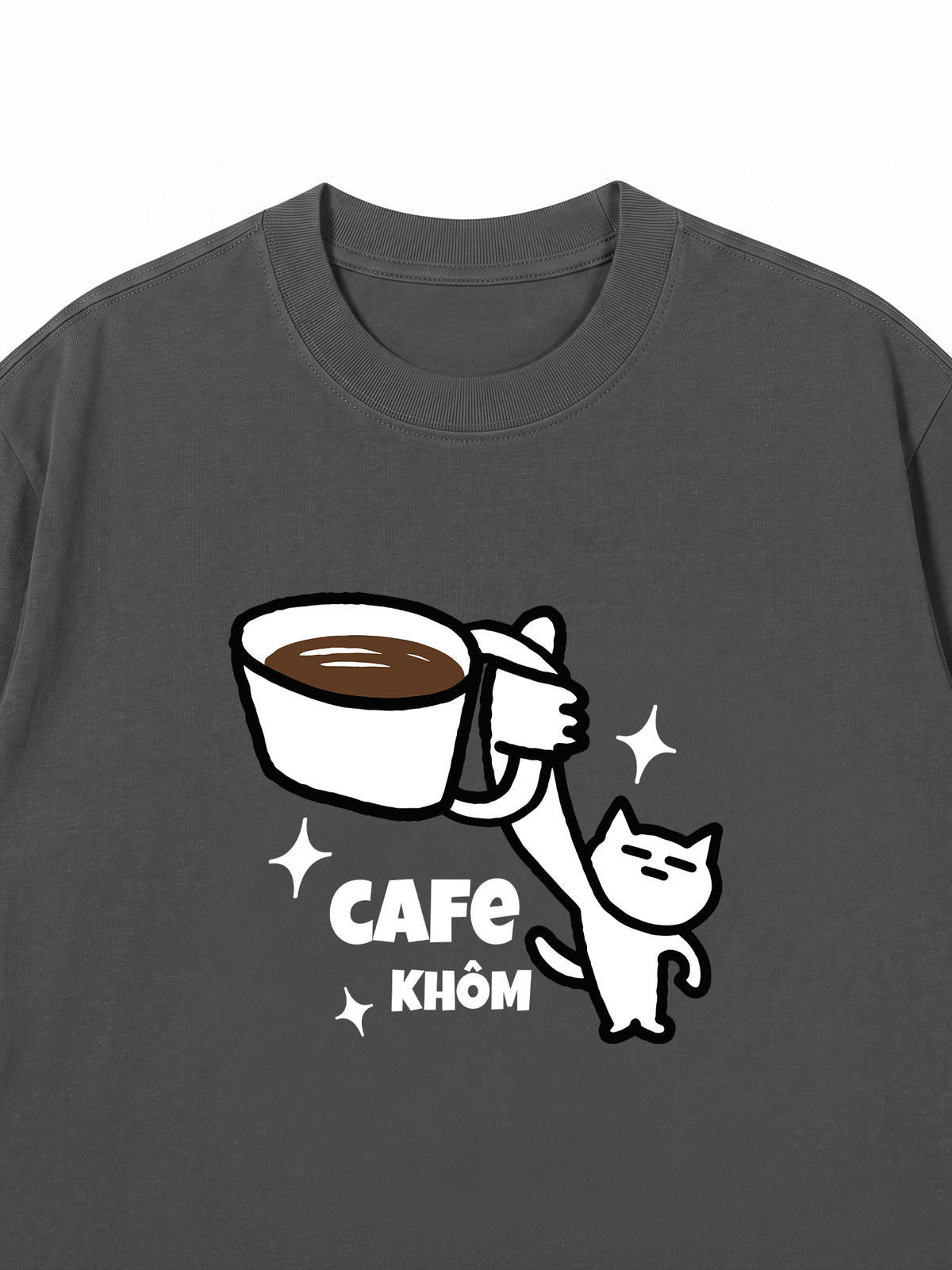 Áo Thun Relaxed Fit Cafe Khôm