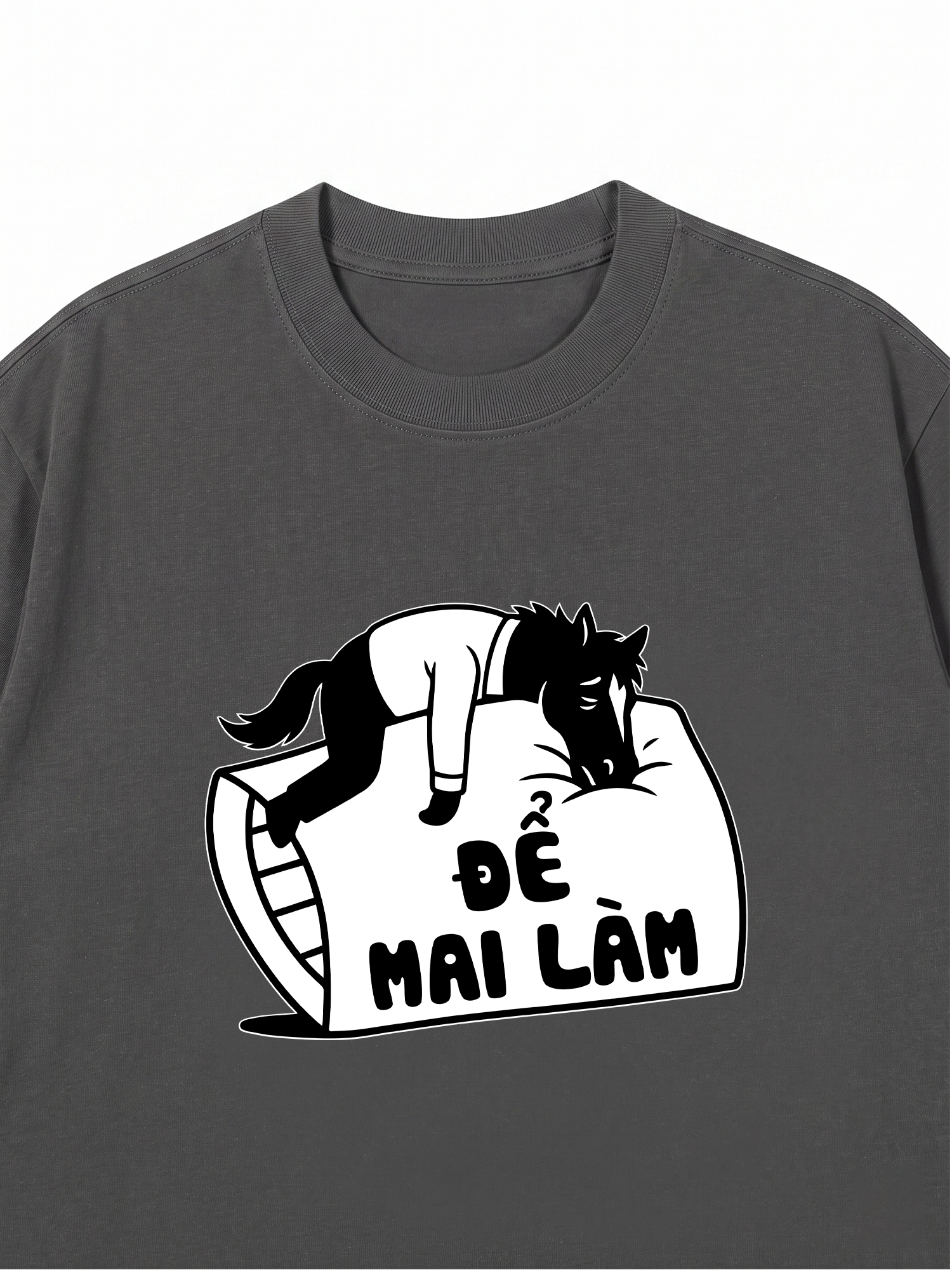 Áo Thun Relaxed Fit Để Mai Làm Đi