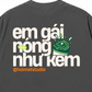 Áo Thun Relaxed Fit Em Gái Tính Nóng Như Kem