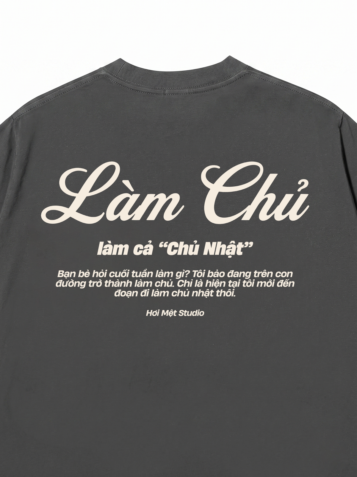 Áo Thun Relaxed Fit Làm Cả Chủ Nhật